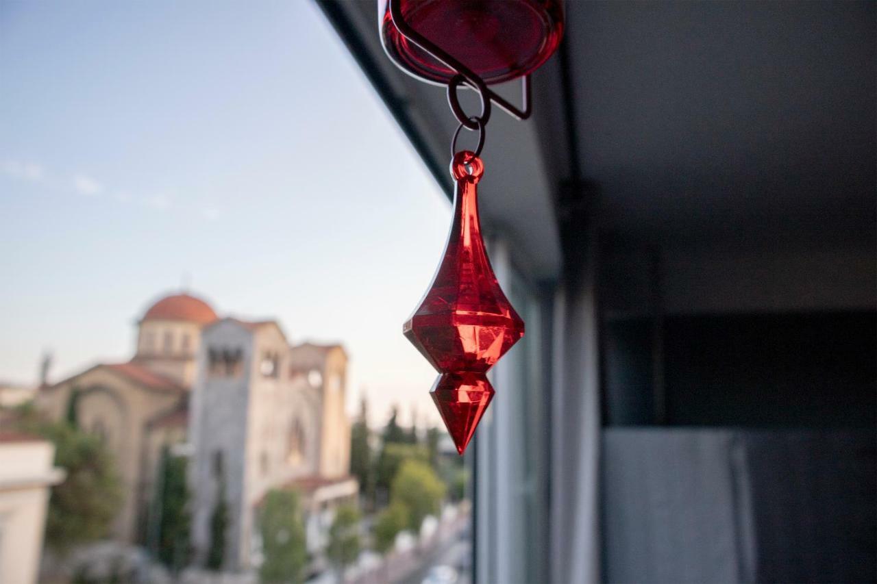 Red Grey Loft Apartment Athena Bagian luar foto